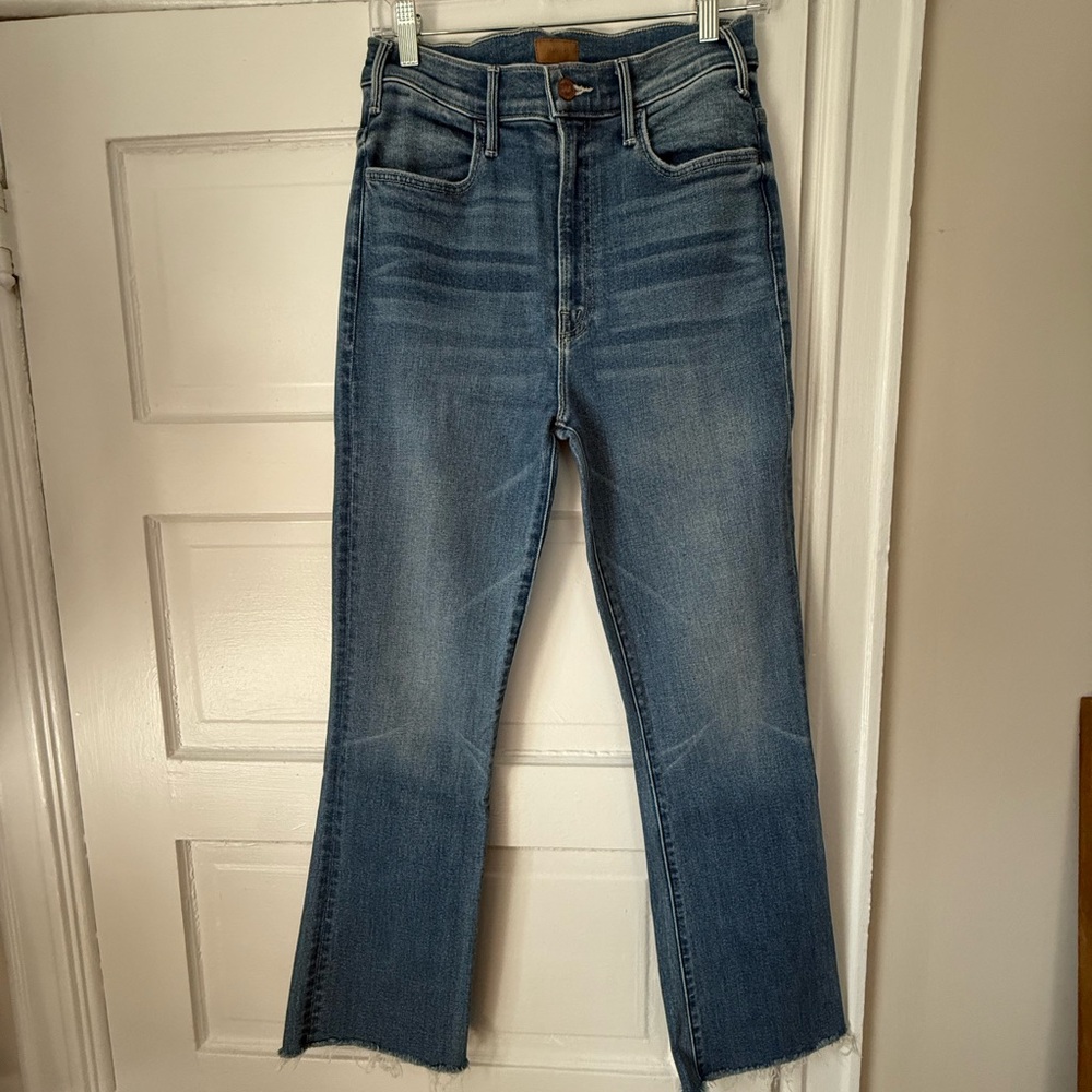 MOTHER The Hustler Ankle Fray Jeans